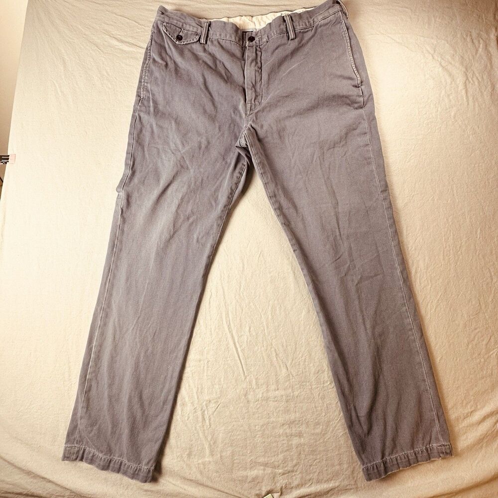 Polo Ralph Lauren Mens Chino Pants Slim GI Fit Size 38/32 Light Blue Cotton
